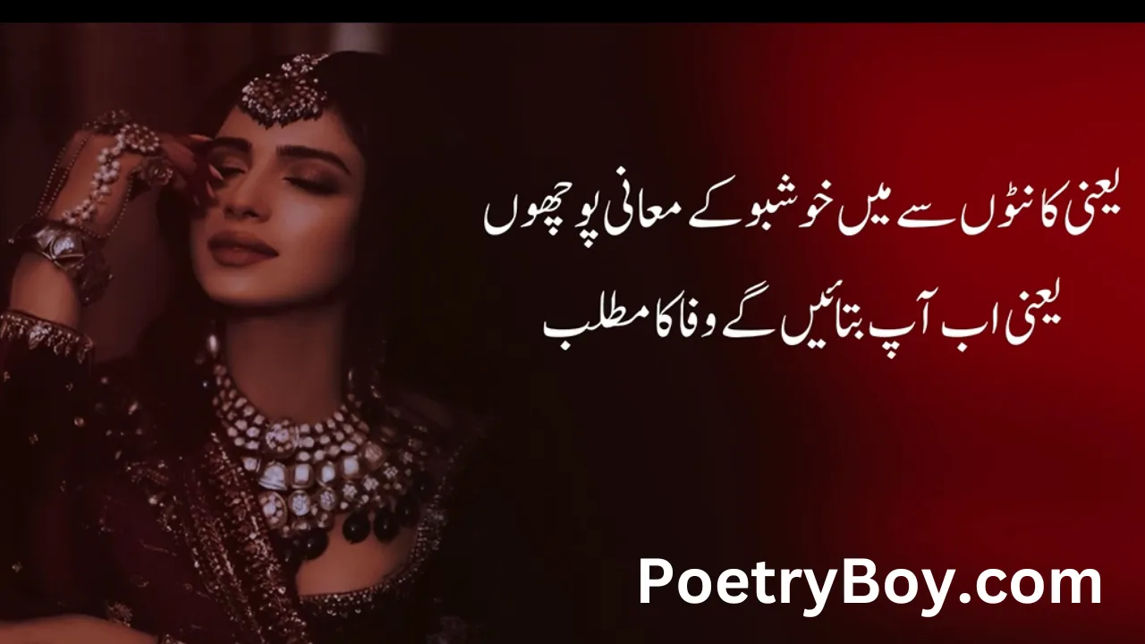 Urdu poetry 2 lines attitude